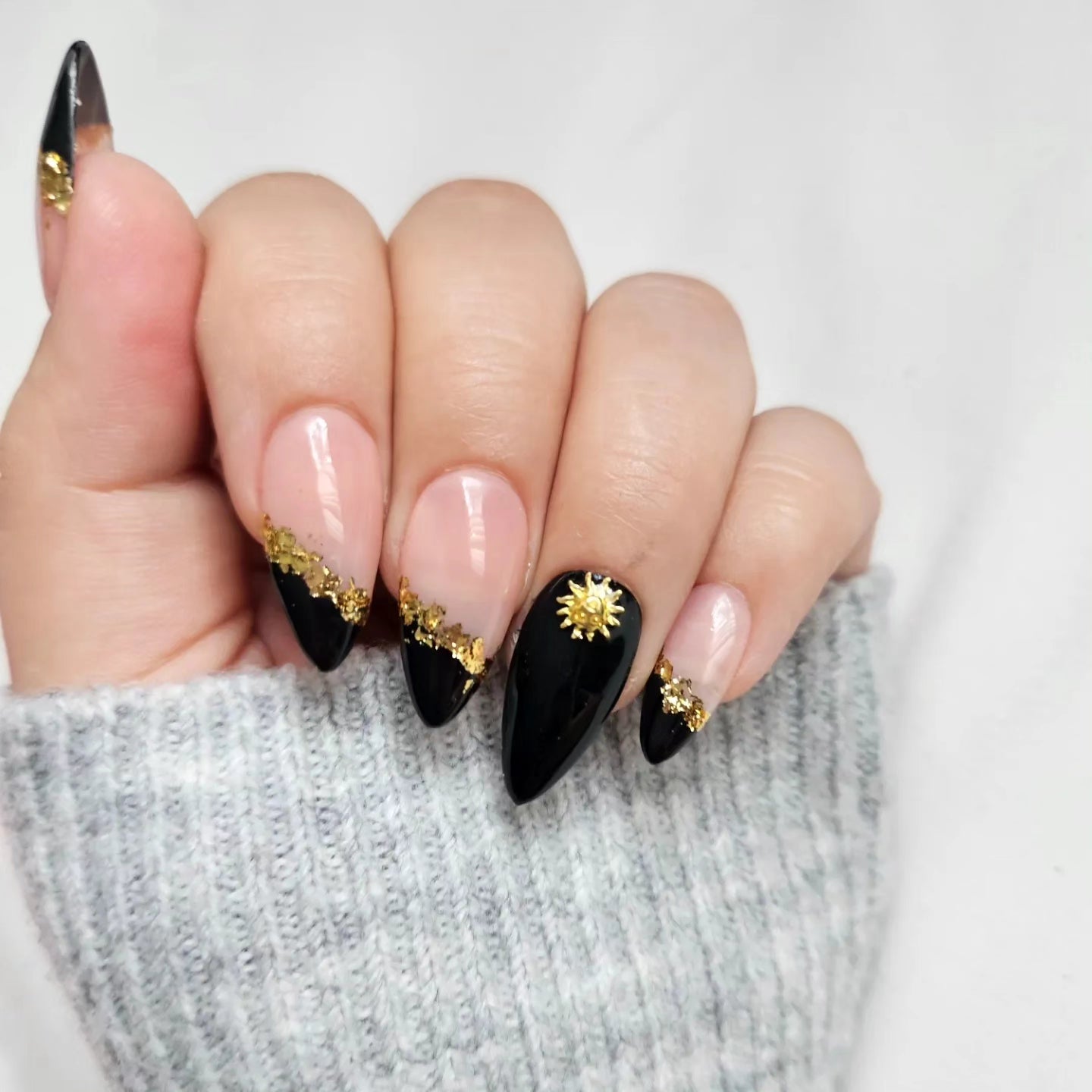 Black with gold accents ✨️🖤