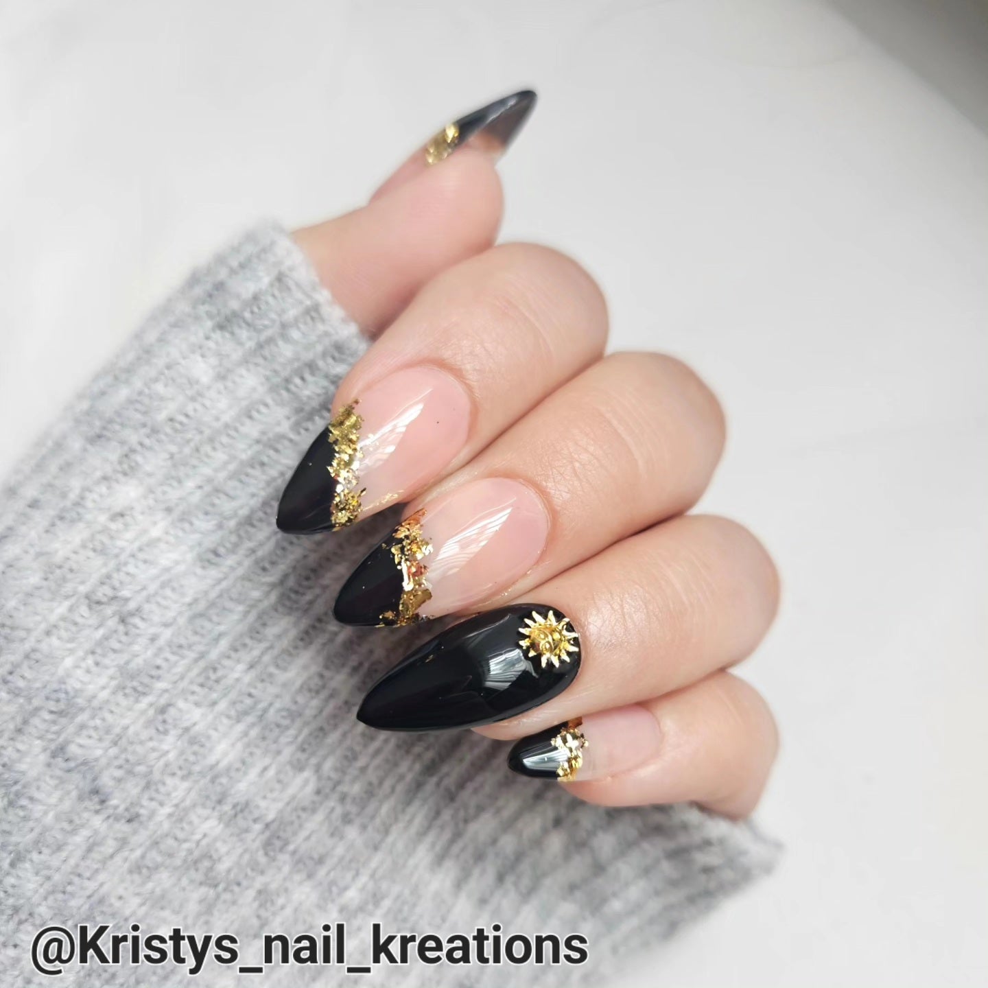 Black with gold accents ✨️🖤